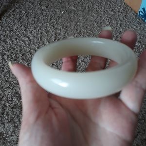 Custom order Thick hetian wgite jade bangle
